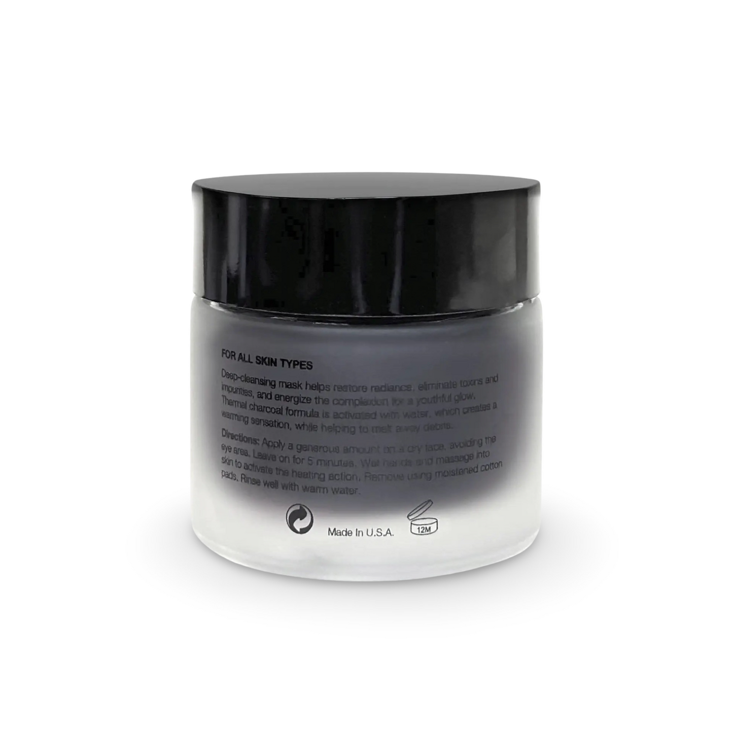 KDLR Beauty Labs Charcoal Thermal Glow Mask for radiant, purified skin