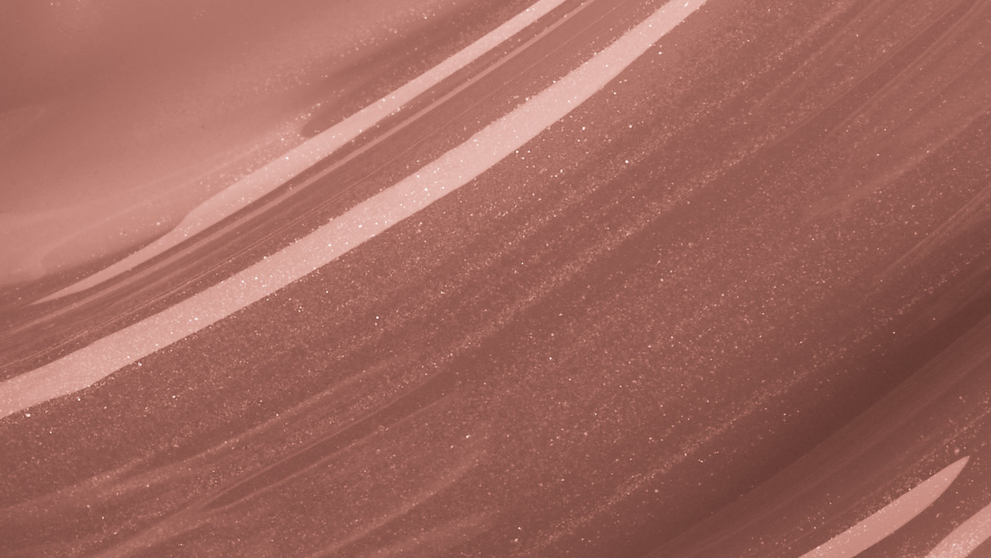 Swatch of KDLR Beauty Labs' Power Drip Lip Gloss, showcasing radiant shine, full lips in shimmer and natural finishes, perfect for versatile, luxurious day-to-night lip makeup Variant: Bare