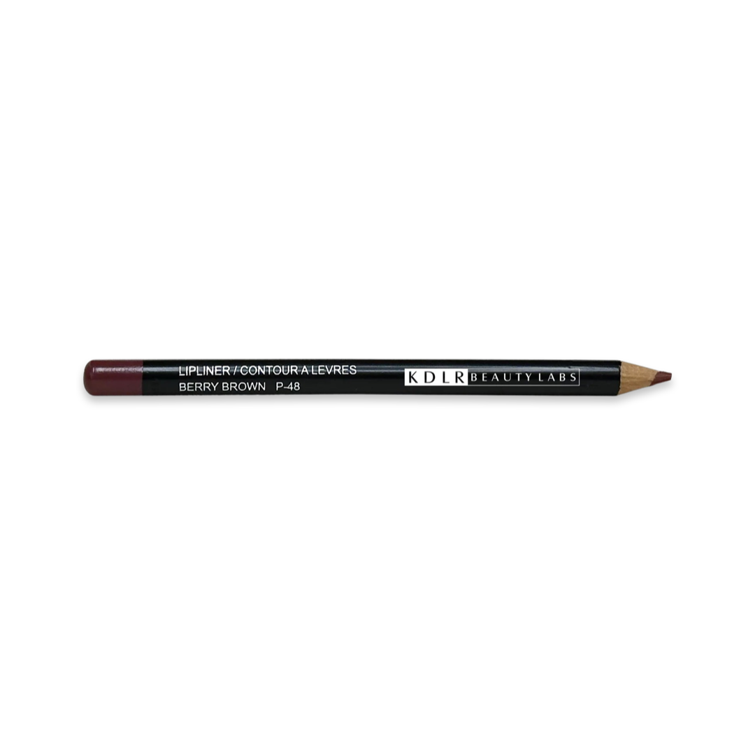 KDLR Beauty Labs Lip Liner, showcasing rich pigments and creamy texture in eco-friendly packaging. Variant: Berry Brown