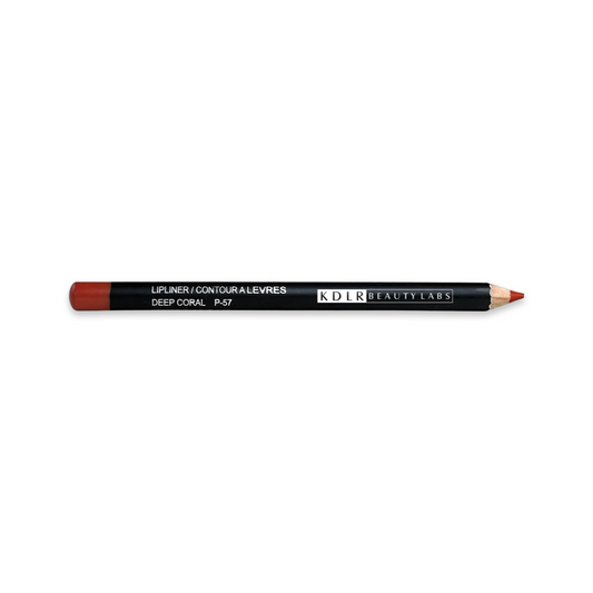 KDLR Beauty Labs Lip Liner, showcasing rich pigments and creamy texture in eco-friendly packaging. Variant: Deep Coral