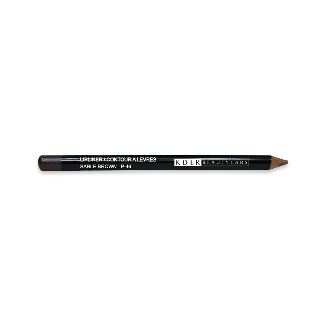 KDLR Beauty Labs Lip Liner, showcasing rich pigments and creamy texture in eco-friendly packaging. Variant: Sable Brown