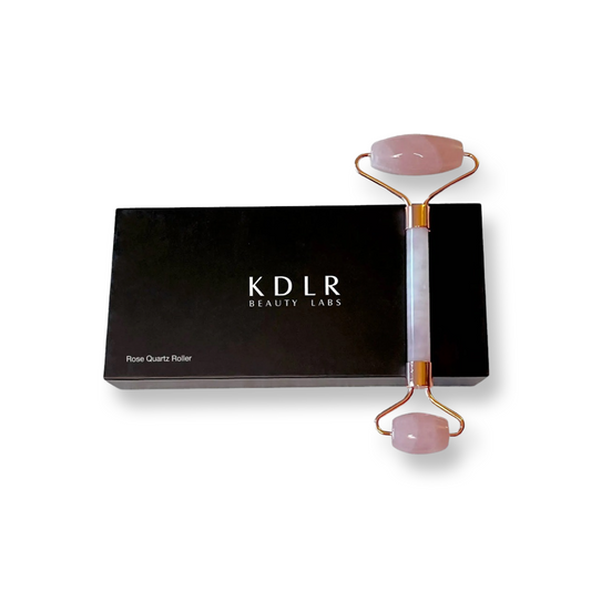 KDLR Beauty Labs' rose quartz roller for glowing skin and wellness.
