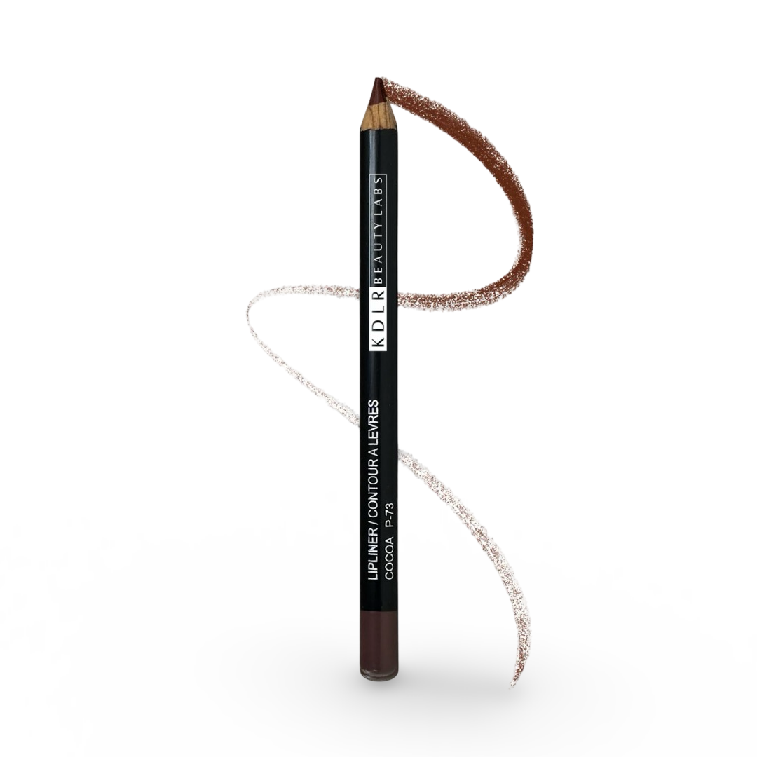 KDLR Beauty Labs Lip Liner, showcasing rich pigments and creamy texture in eco-friendly packaging. Variant: Cocoa