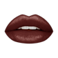 Swatch of KDLR Beauty Labs' SatinMatte Lip Stain, featuring enduring color with a velvety matte finish for all-day wear, buildable shades, unique doe-shaped applicator, vitamin E enriched, and an eco-friendly, vegan formula. Variant: Cocoa Kiss