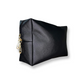 KDLR Beauty Labs Everywhere Makeup Bag in waterproof black, collapsible for travel and pool days.
