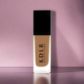 KDLR Beauty SPF Foundation Liquid Bottle Image - High Coverage Makeup. Variant: Bronze Night