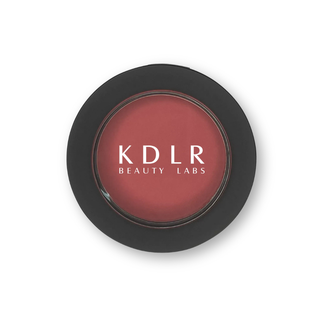 KDLR Beauty Labs Power Flush Powder Blush in Guava — vibrant coral-pink pressed powder blush for a fresh, radiant flush.