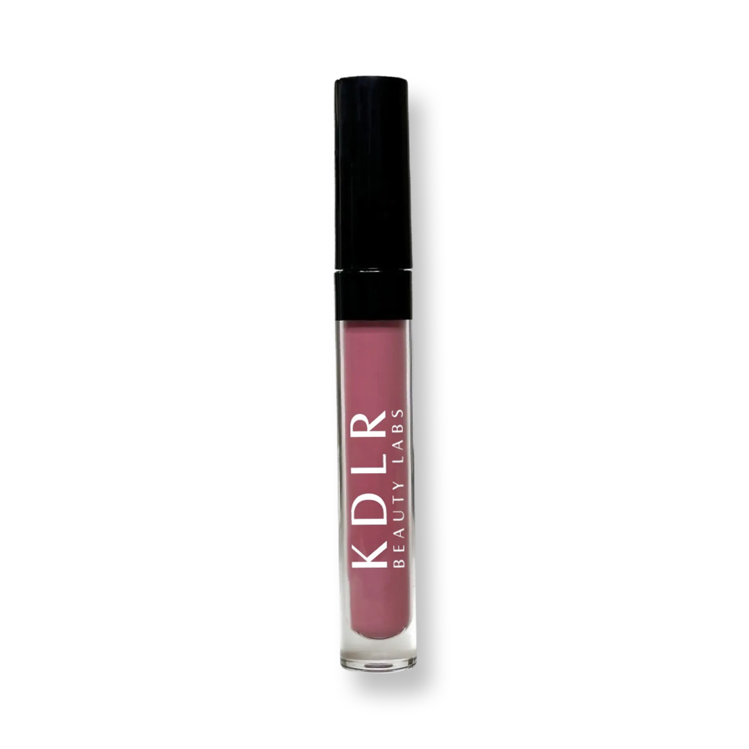 KDLR Beauty Labs MatteShift™﻿ Liquid Lipstick in various shades, showcasing its vegan, cruelty-free, smudge-proof formula transitioning from liquid to matte finish. Variant: Rosey Dawn