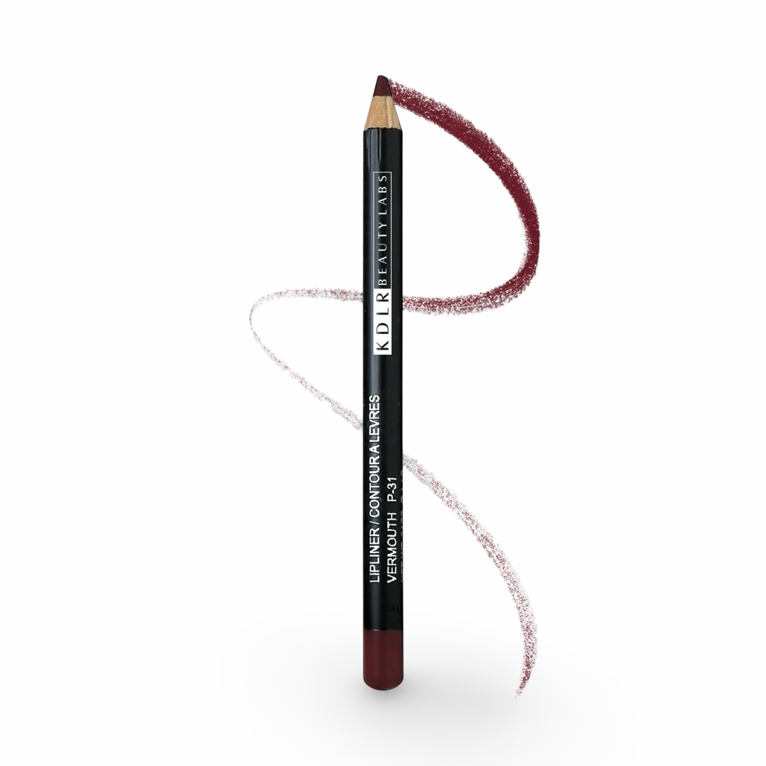 KDLR Beauty Labs Lip Liner, showcasing rich pigments and creamy texture in eco-friendly packaging. Variant: Vermouth